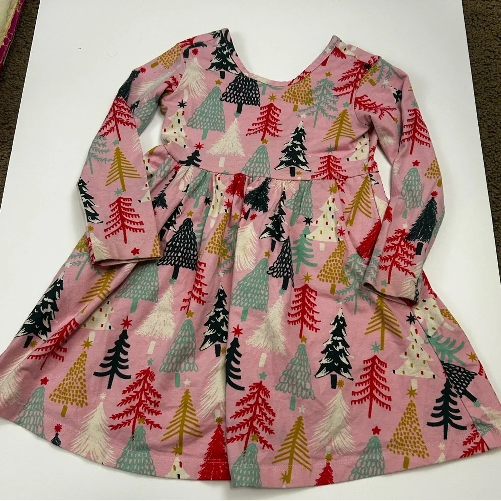 Hanna Andersson Pink Dress with Colorful Pattern